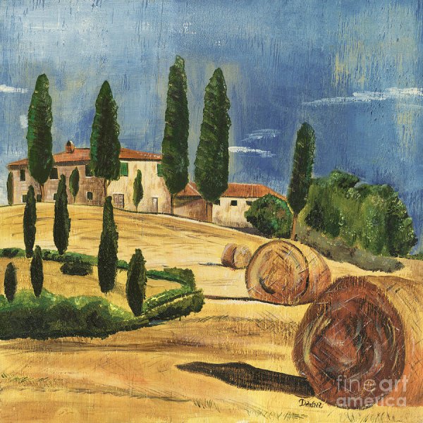 Италия кипарисы живопись