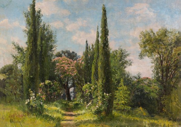 Васнецов кипарисы Крым