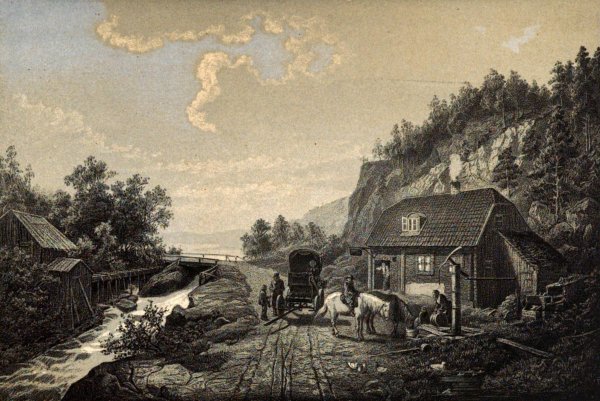 Шведский художник Alfred Wahlberg Альфред Валберг