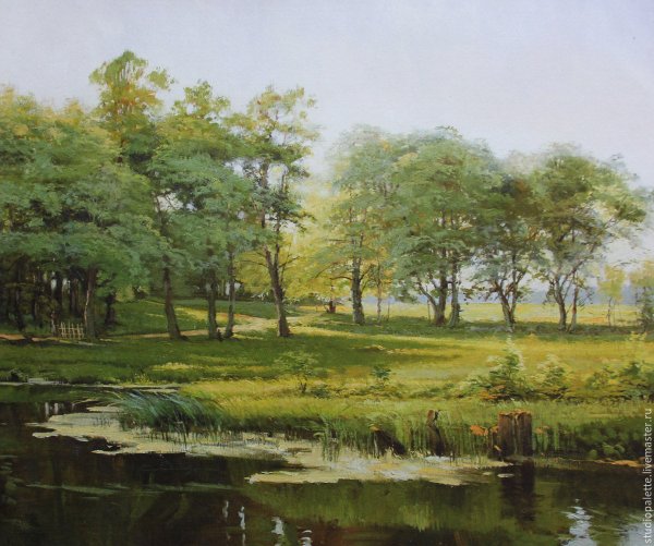 Григорий Мясоедов художник Лесная речка