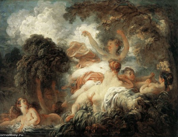 Купальщицы картина Фрагонара