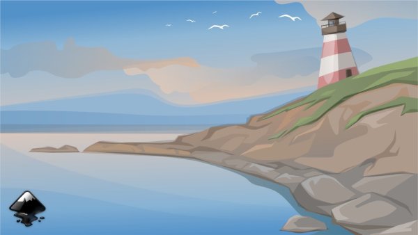 Пейзажи в инкскейп