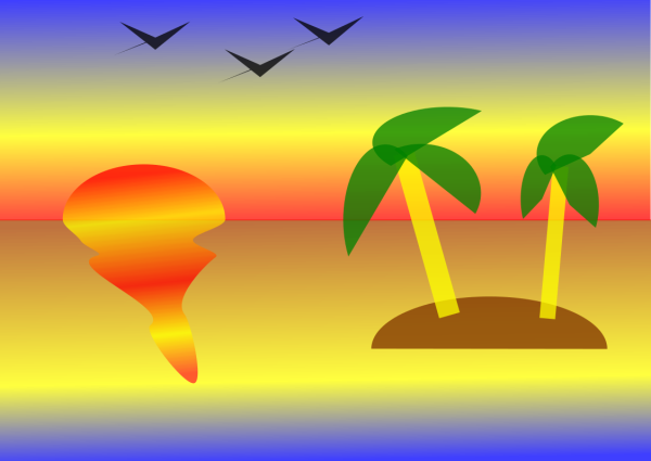 Закат в инскейпе