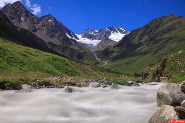 Долина горной реки Кавказа