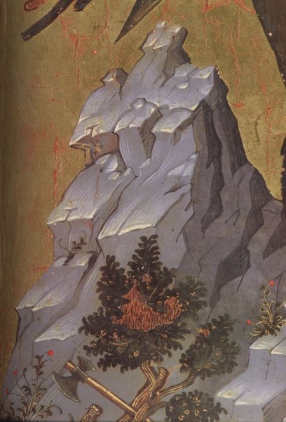 Иконописные прориси горки деревья