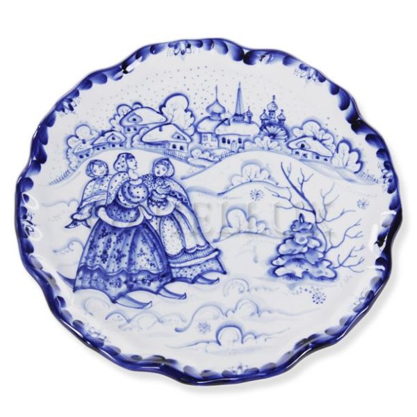 Зимняя Гжель