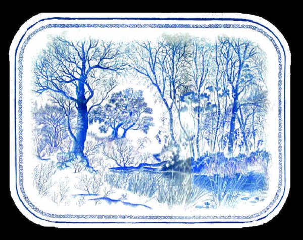 Зимняя Гжель