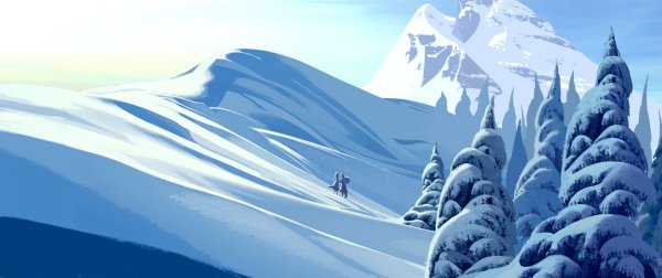 Горы из мультика