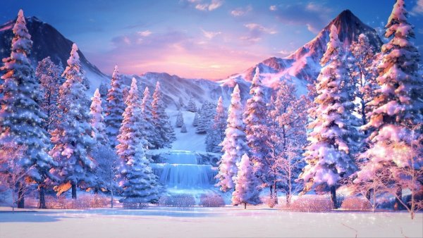 Сказочный зимний лес