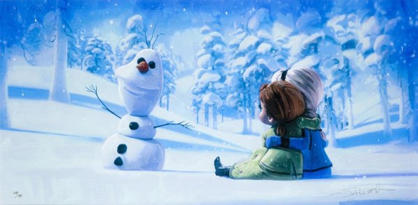 Эльза и Анна Снеговик мультик