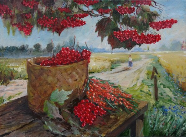 Павел Еськов художник рябина