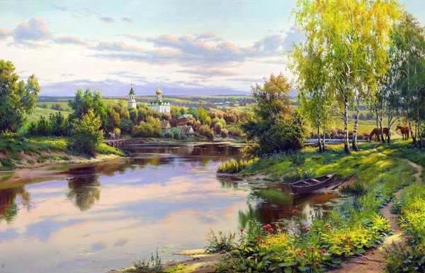 Русский пейзаж художник Игорь Прищепа