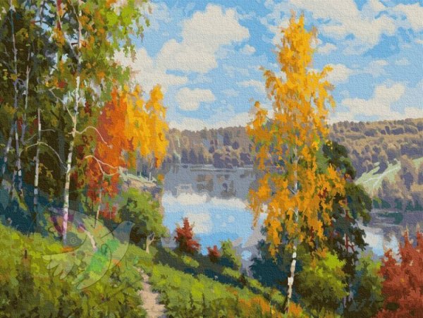 Художник Игорь Прищепа пейзаж Лесная река