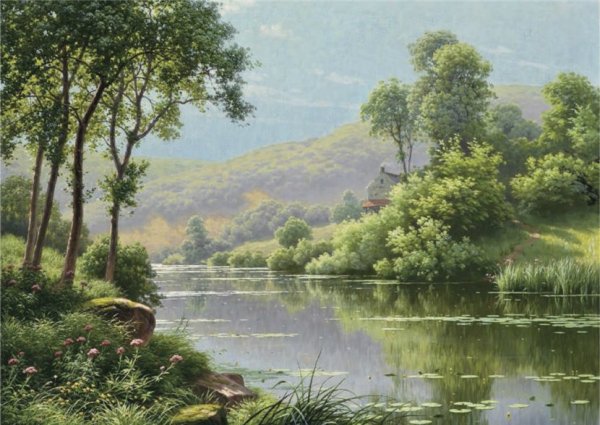 Пейзажи Игоря Прищепы Лесная река