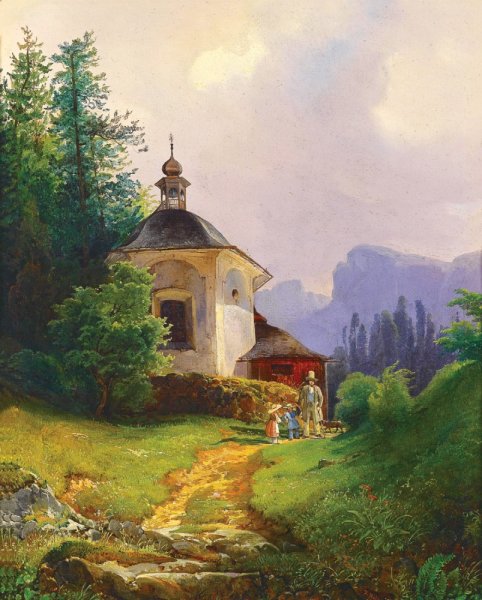 Художник Йозеф Хольцер (Josef Holzer) (1824-1876)