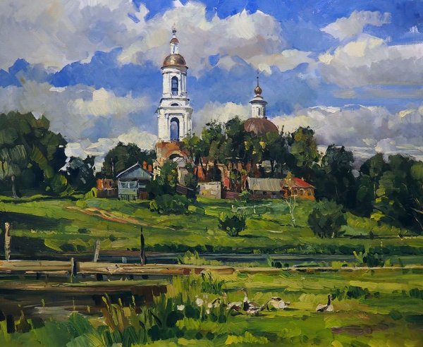 Палачев Вячеслав Деревенские храмы картины