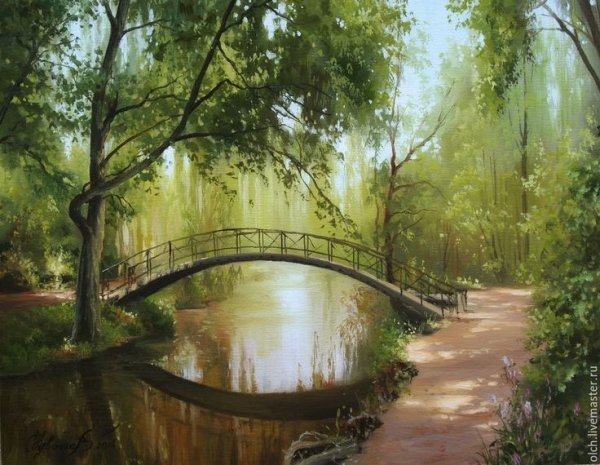 Пруд маслом