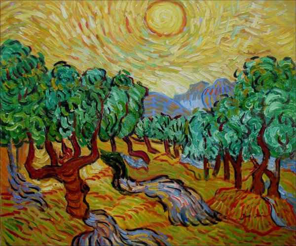 Оливковые деревья Ван Гога
