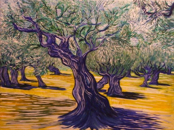 Жан Марк Жаньячик картины средиземноморские оливы