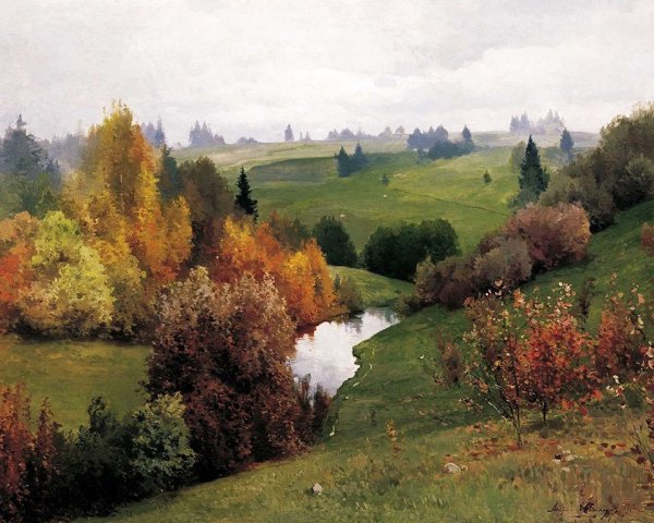 Шишкин осенний лес 1876