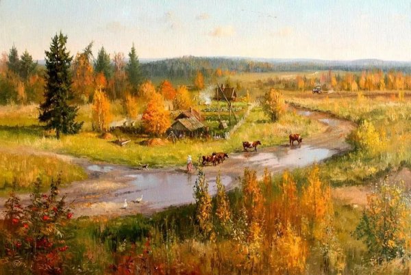 Олег Молчанов художник картины осень