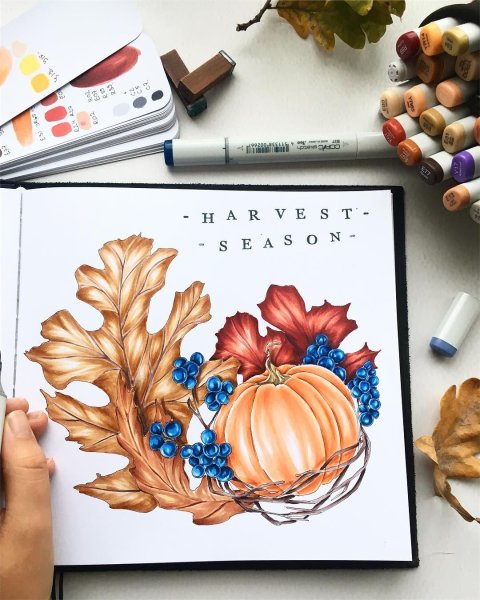 Осенний скетч