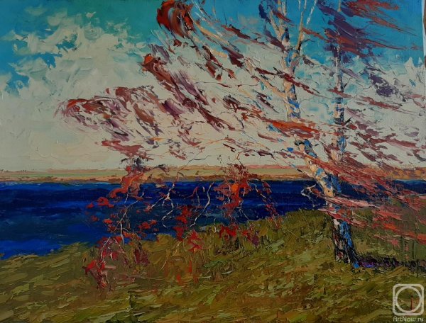 Осенний ветер живопись