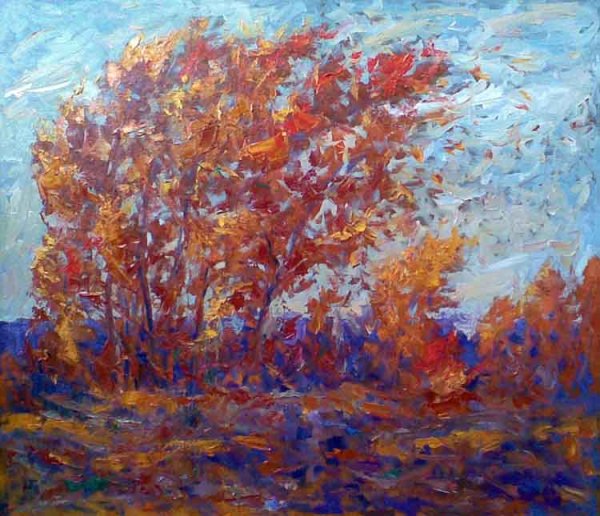 Осень ветер живопись