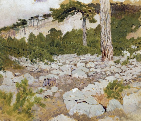 Исаак Ильич Левитан горы. Крым.