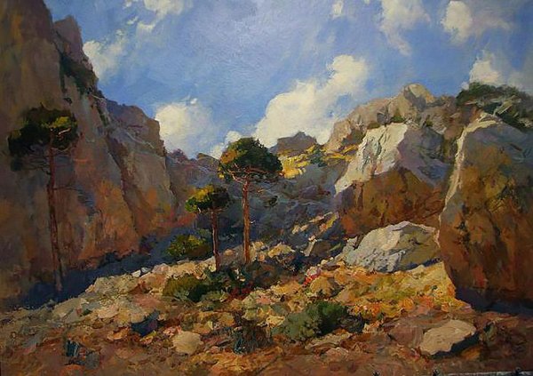 Исаак Ильич Левитан в крымских горах