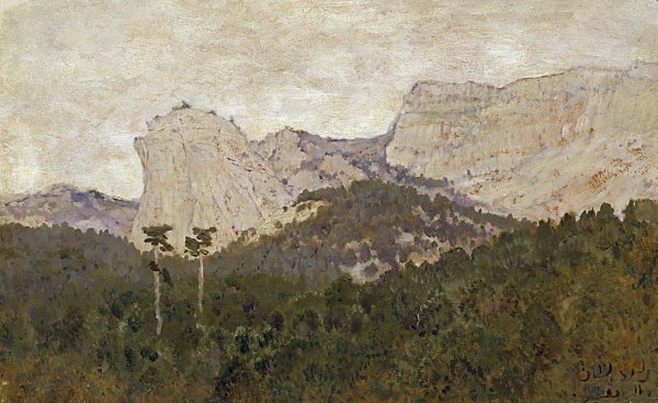 Исаак Ильич Левитан горы. Крым.