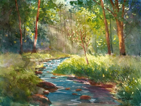 Леонид Афремов осень береза