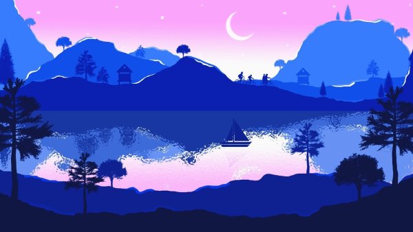 Фотошоп 2д пейзажи