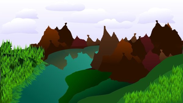 Пейзажи в инкскейп