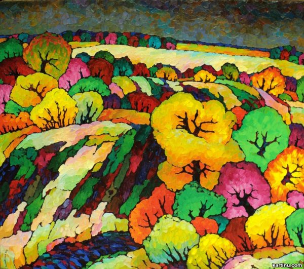 Декоративный пейзаж осень