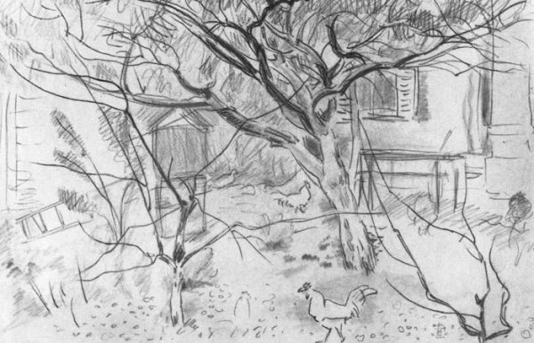 Осенние Наброски карандашом