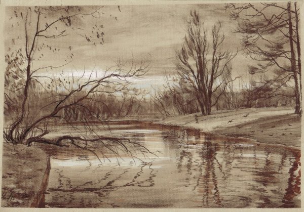 Графика углем соусом сепией сангиной