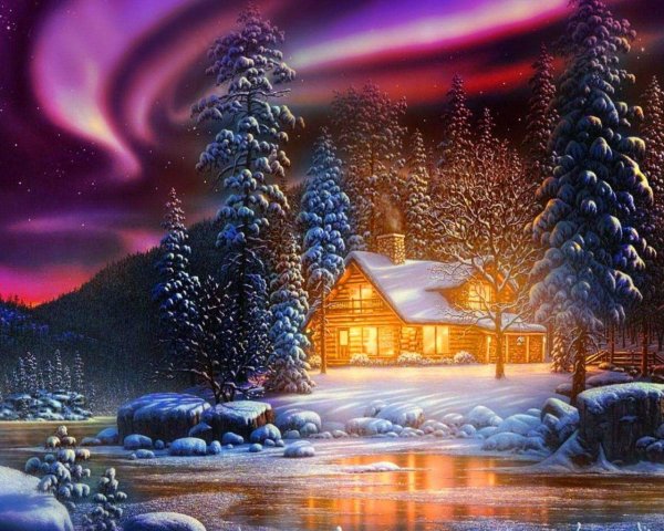 Новогодняя деревня