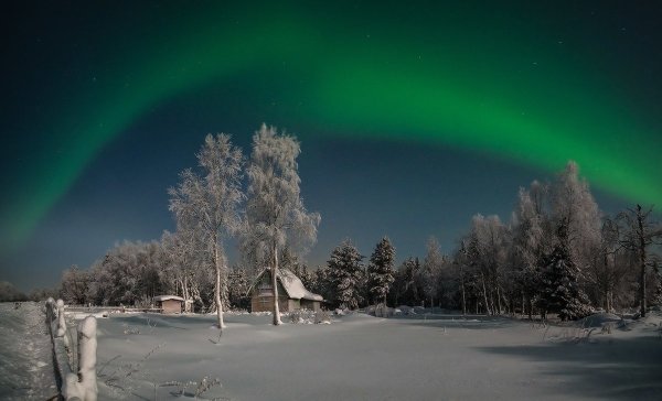 Северное сияние в Алакуртти