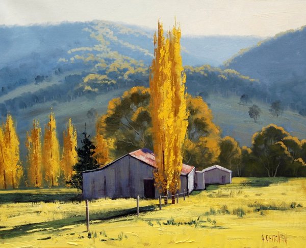 Тополя в Италии Тоскана