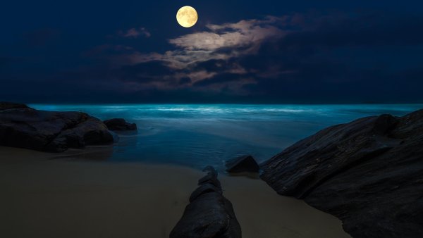 Лунная дорожка на море