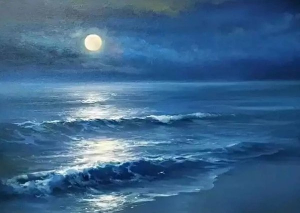 Луна и море