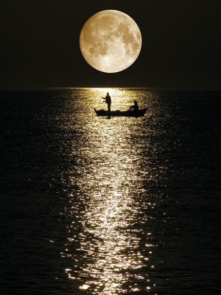 Ночь в море