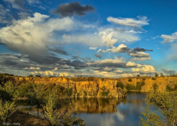 Река Урал Орск осень