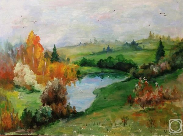 Живопись темпера пейзаж