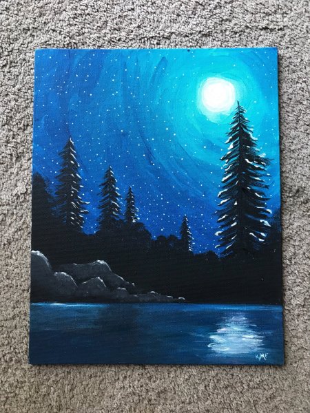 Ночь акрилом