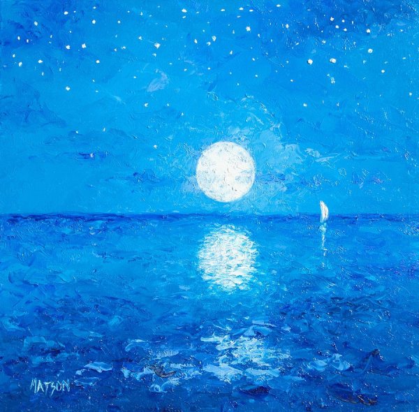 Ночное небо живопись