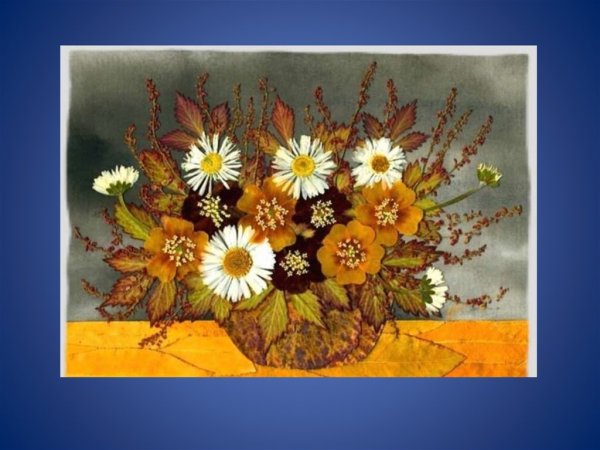 Композиции панно из сухоцветов