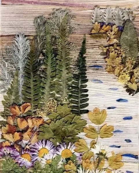 Панно из растительных материалов