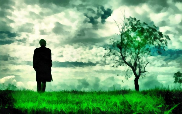 Минимализм арт человек